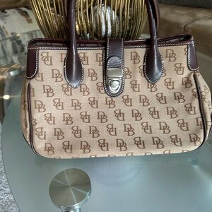 Dooney & Bourke Brown Logo Satchel